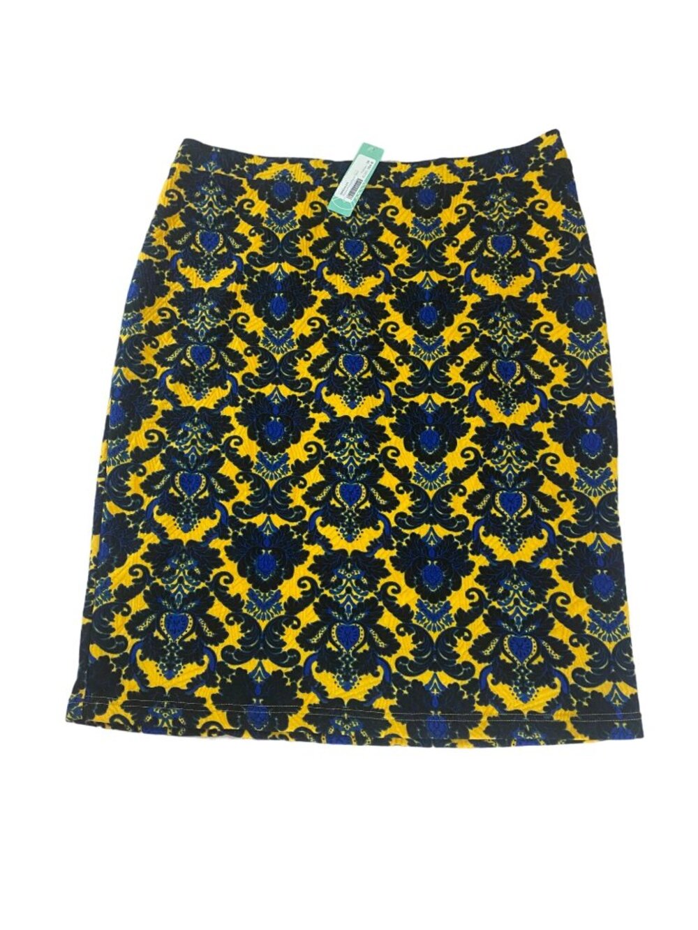NWT Stitch Fix Brixton Ivy's Women's Yellow Blue Patterned Skirt - 2XL